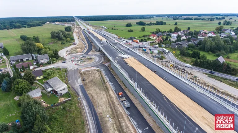 S8 wciąż w trakcie przebudowy (zdjęcia z lotu ptaka)