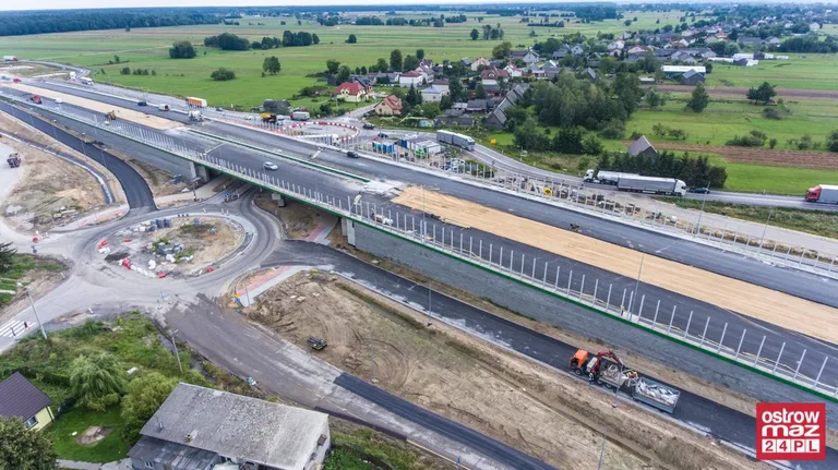 S8 wciąż w trakcie przebudowy (zdjęcia z lotu ptaka)