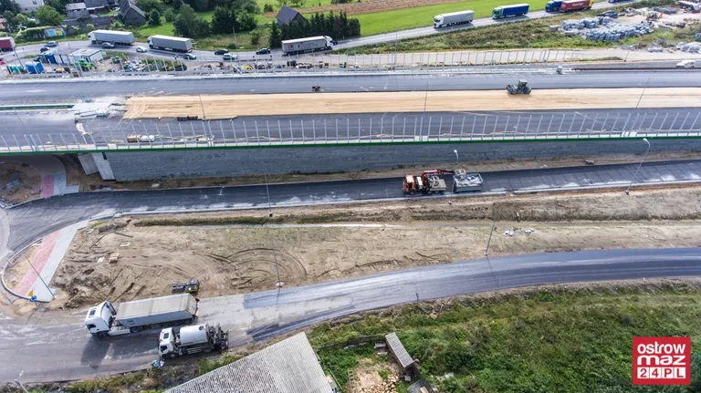 S8 wciąż w trakcie przebudowy (zdjęcia z lotu ptaka)
