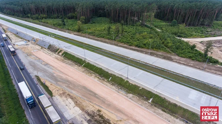 S8 wciąż w trakcie przebudowy (zdjęcia z lotu ptaka)