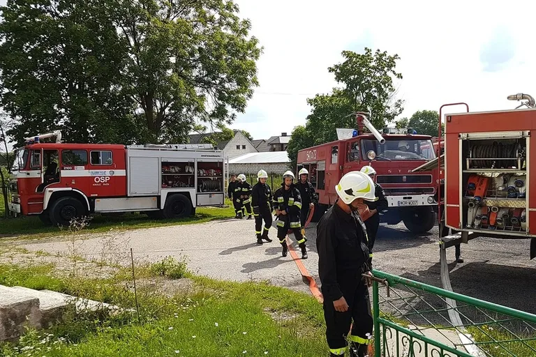 Manewry strażackie w gminie Andrzejewo (zdjęcia)