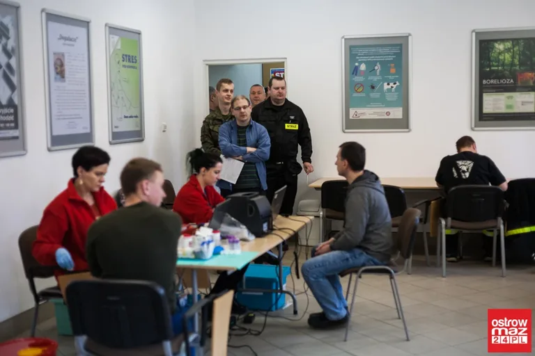 Oddali krew w ramach akcji "spoKREWnieni służbą" (zdjęcia)