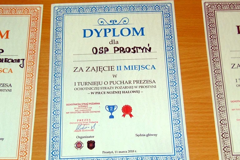 Puchar prezesa OSP w Prostyni dla ostrowskich strażaków (zdjęcia)