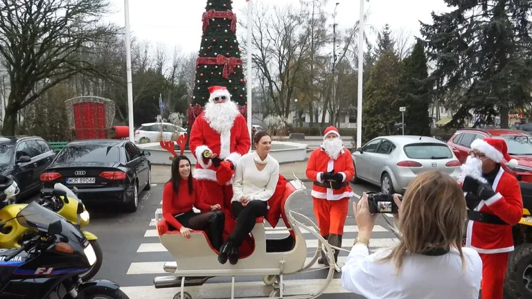 Motomikołaje w Ostrowi Mazowieckiej. Świąteczna akcja KM STAJNIA