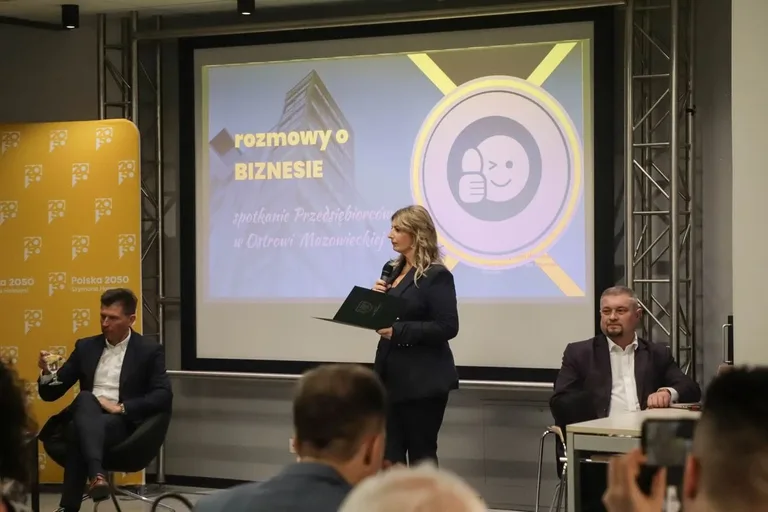 Biznesowa debata w Ostrowi Mazowieckiej. Gościem był Ryszard Petru (zdjęcia)