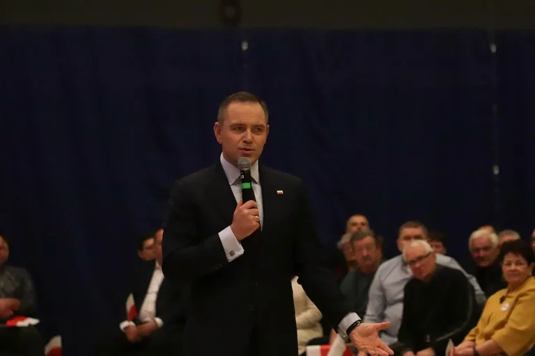 Karol Nawrocki na spotkaniu w Ostrowi Mazowieckiej (zdjęcia)