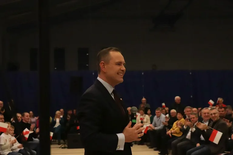 Karol Nawrocki na spotkaniu w Ostrowi Mazowieckiej (zdjęcia)