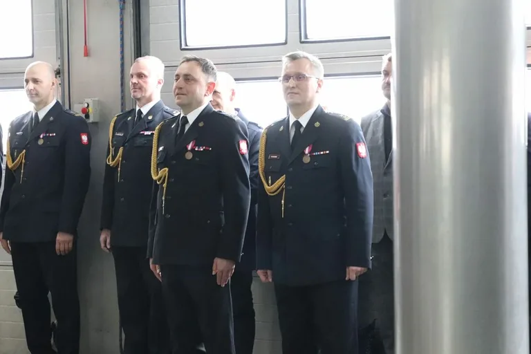 Uroczysta zbiórka z okazji powołania na stanowisko Komendanta Powiatowego PSP (zdjęcia)