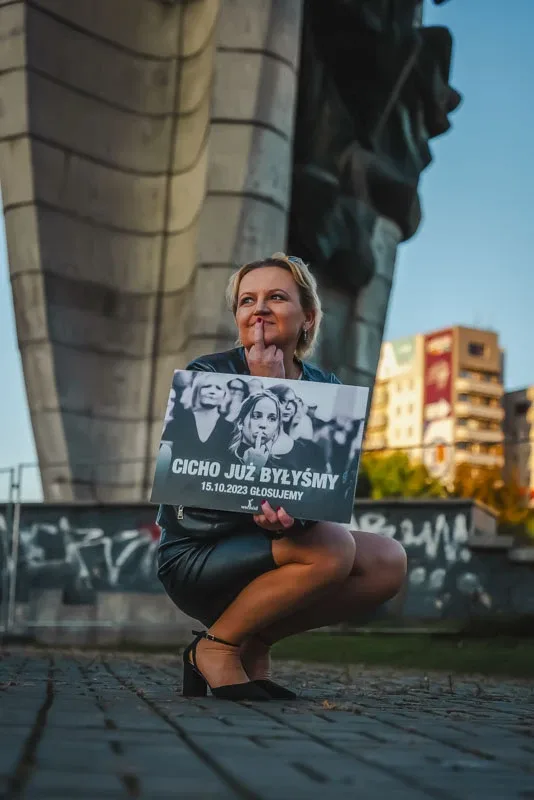 Plakaty "CICHO JUŻ BYŁYŚMY" w województwie mazowieckim (zdjęcia, wideo)