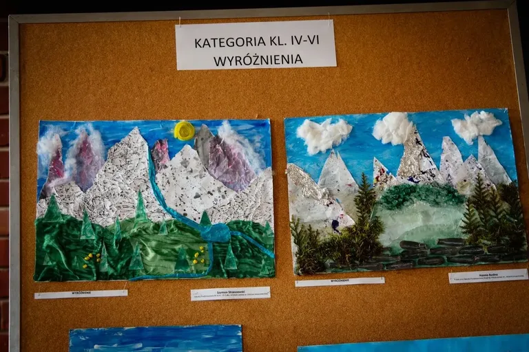 XVII Powiatowy Konkurs Plastyczny "Krajobraz polski" - "Pejzaż górski w kolażu" rozstrzygnięty! (zdjęcia)
