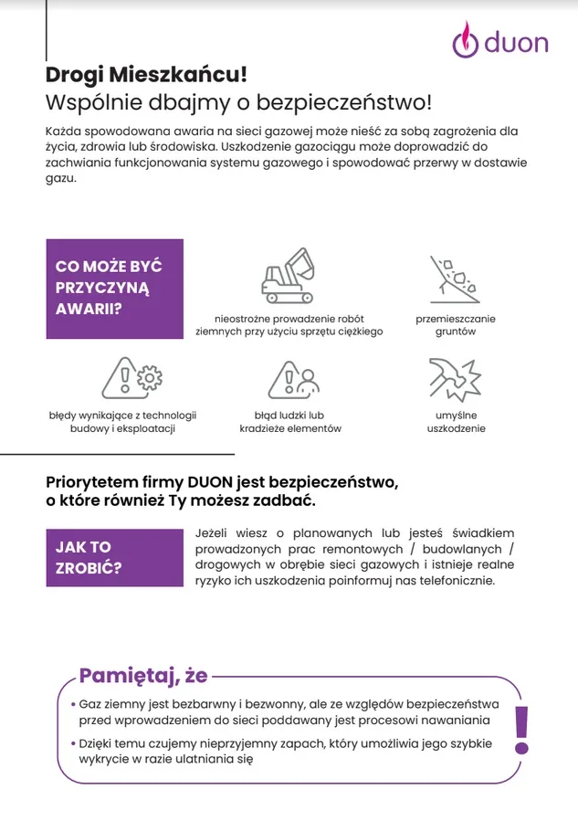Informacja dla mieszkańców: Awarie sieci gazowych - jakie są przyczyny i jak im zaradzić?
