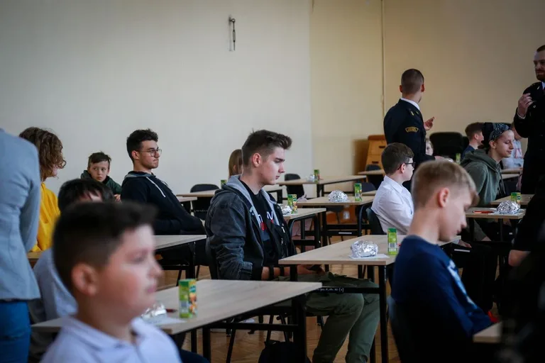 Eliminacje powiatowe Ogólnopolskiego Turnieju Wiedzy Pożarniczej "MŁODZIEŻ ZAPOBIEGA POŻAROM" (zdjęcia)