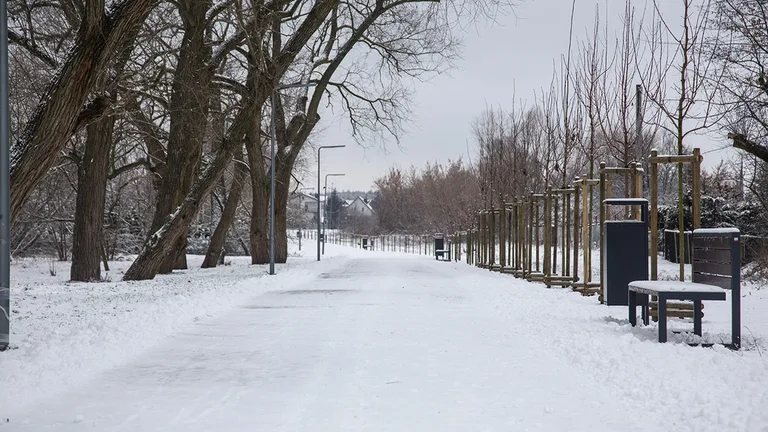 Ostrów Mazowiecka pokryta śniegiem (zdjęcia)