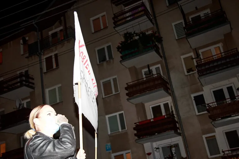 Piątkowy Strajk kobiet w Ostrowi Mazowieckiej (zdjęcia)