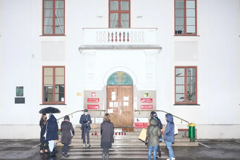 Czwartkowy Strajk kobiet w Ostrowi Mazowieckiej (zdjęcia)