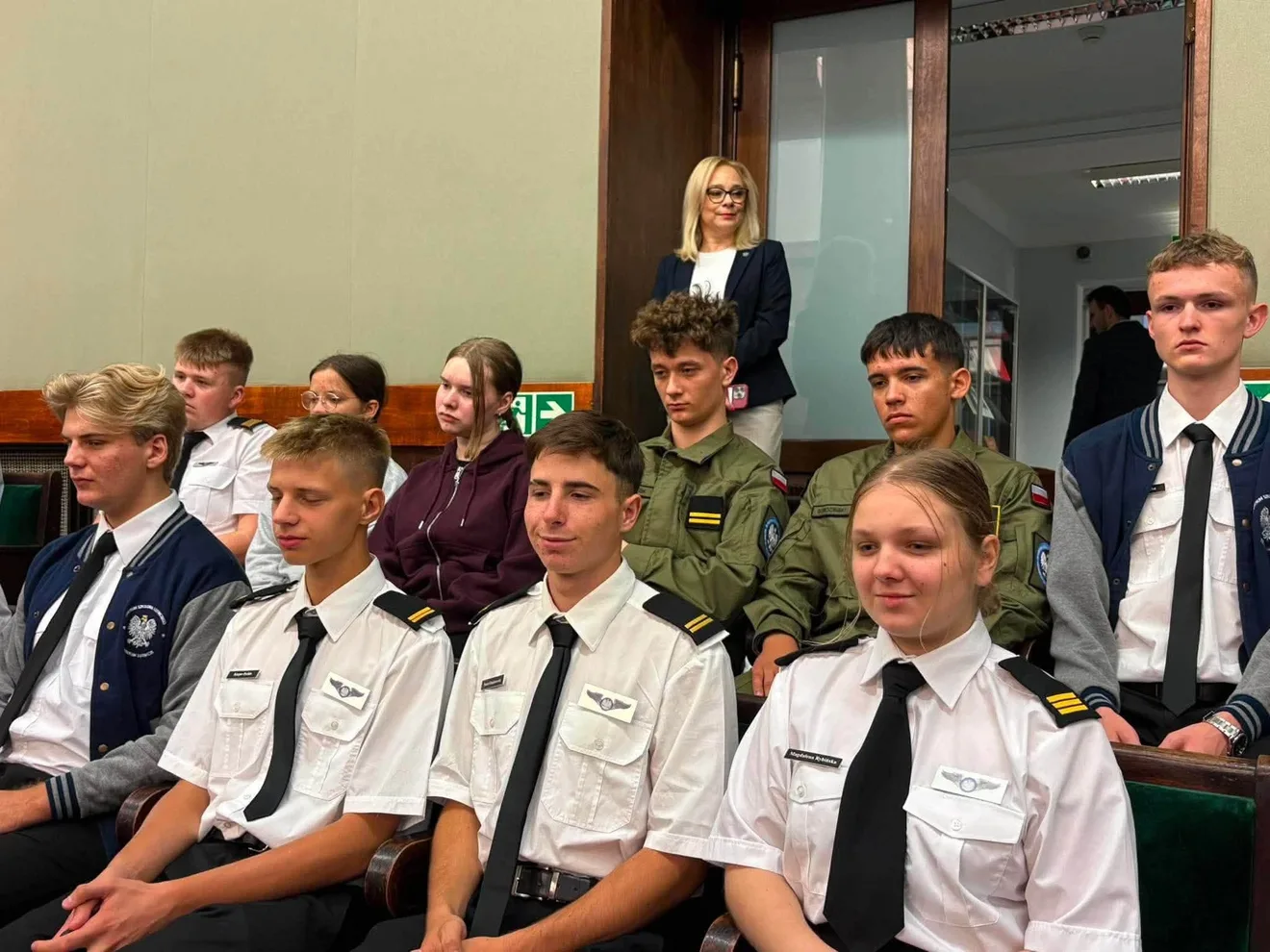 Uczniowie CSL TL odwiedzili Sejm RP. Wyjątkowa lekcja historii i wiedzy o państwie. Fot. CSL Technikum Lotnicze
