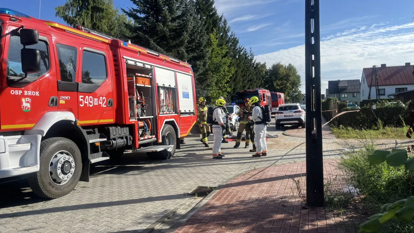 Dron spadł na teren ujęcia wody w Broku. Ruszyła akcja służb! (zdjęcia, wideo)