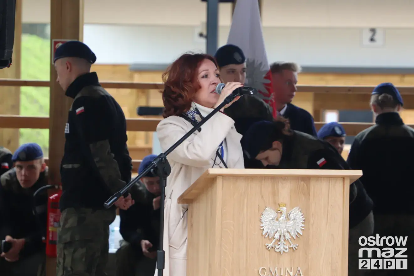 Prezydent Karol Nawrocki na otwarciu strzelnicy w Bogutach-Piankach