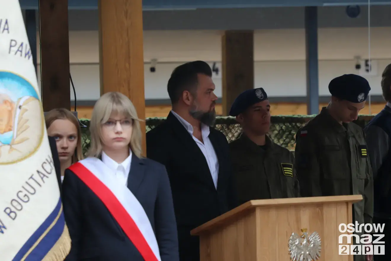 Prezydent Karol Nawrocki na otwarciu strzelnicy w Bogutach-Piankach