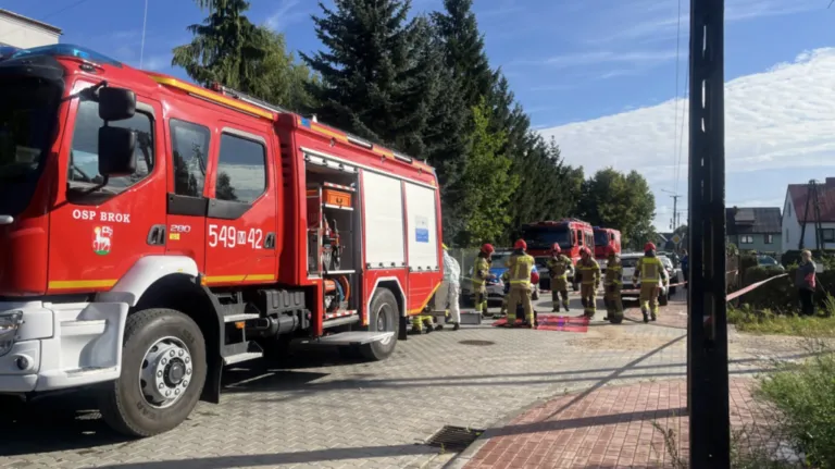 Dron spadł na teren ujęcia wody w Broku. Ruszyła akcja służb! (zdjęcia, wideo)