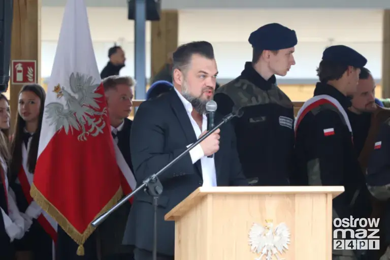 Prezydent Karol Nawrocki na otwarciu strzelnicy w Bogutach-Piankach