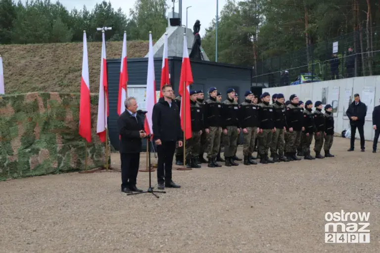 Prezydent Karol Nawrocki na otwarciu strzelnicy w Bogutach-Piankach