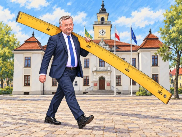 'Kupiłem sobie linijkę'. Burmistrz odpowiada na ostrą krytykę prac na parkingu