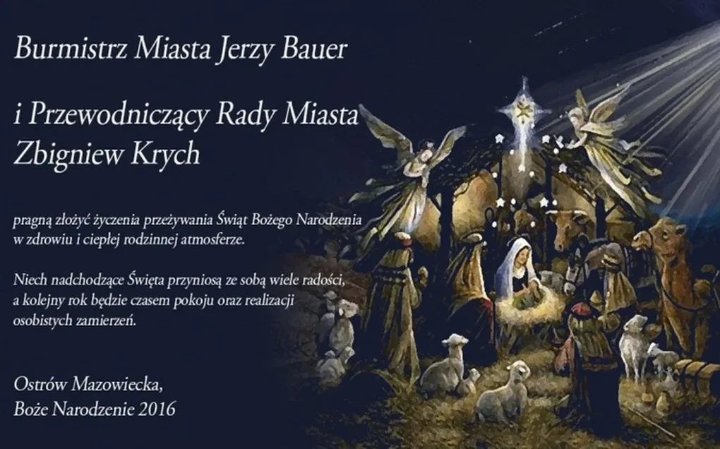 Życzenia świąteczne od władz miasta