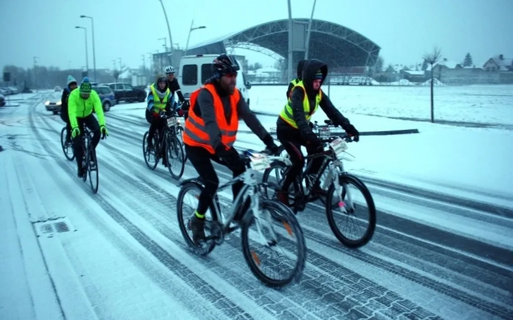 Rowerzystom OMK nie straszna żadna pogoda (zdjęcia)