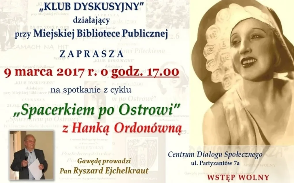 'Spacer po Ostrowi' z Hanką Ordonówną