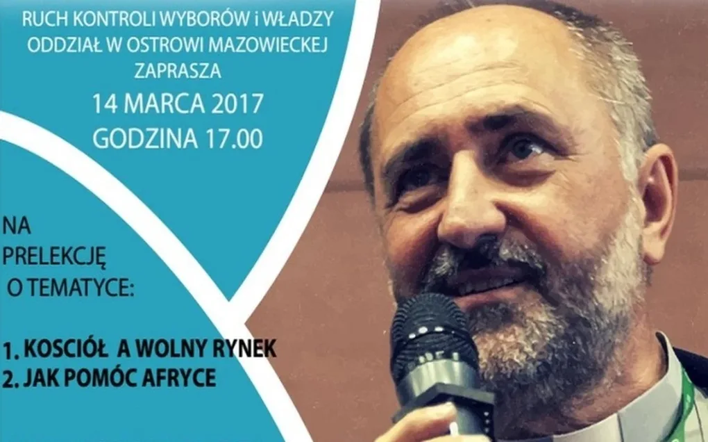 Prelekcja na temat kościoła i Afryki
