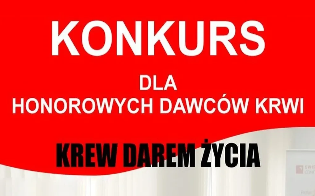 'Krew darem życia': konkurs dla krwiodawców