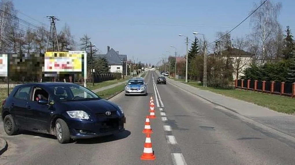 Potrącenie rowerzystki na ul. Małkińskiej