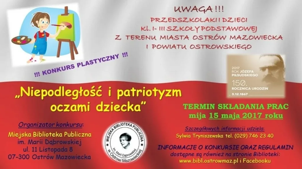 Konkurs plastyczny dla dzieci z Ostrowi i powiatu