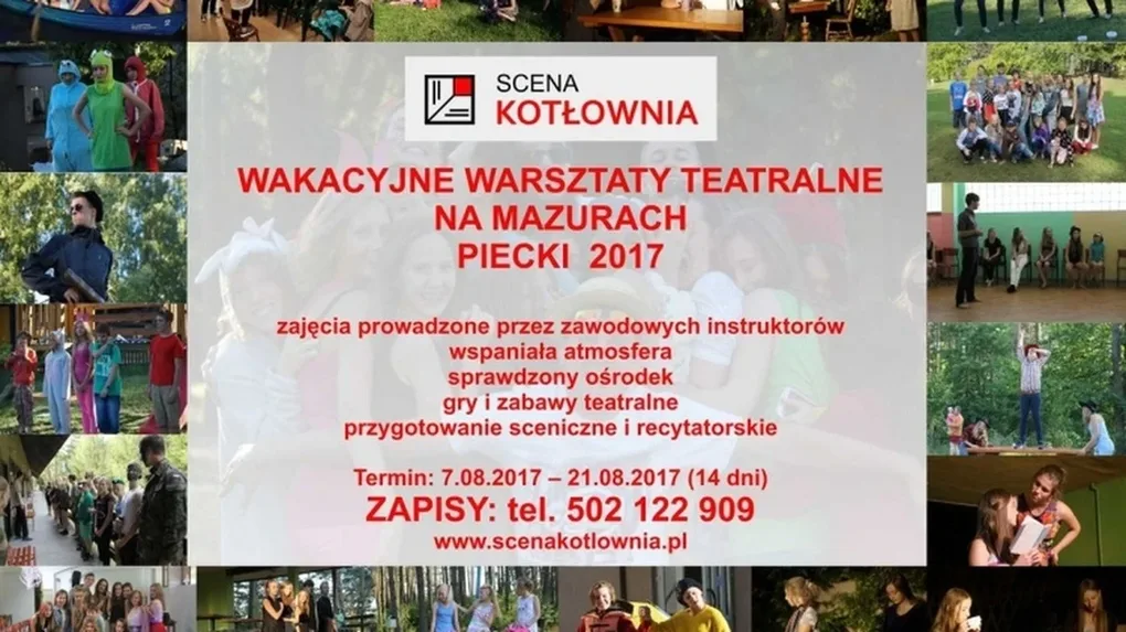 Wakacyjne warsztaty teatralne. Rusza nabór