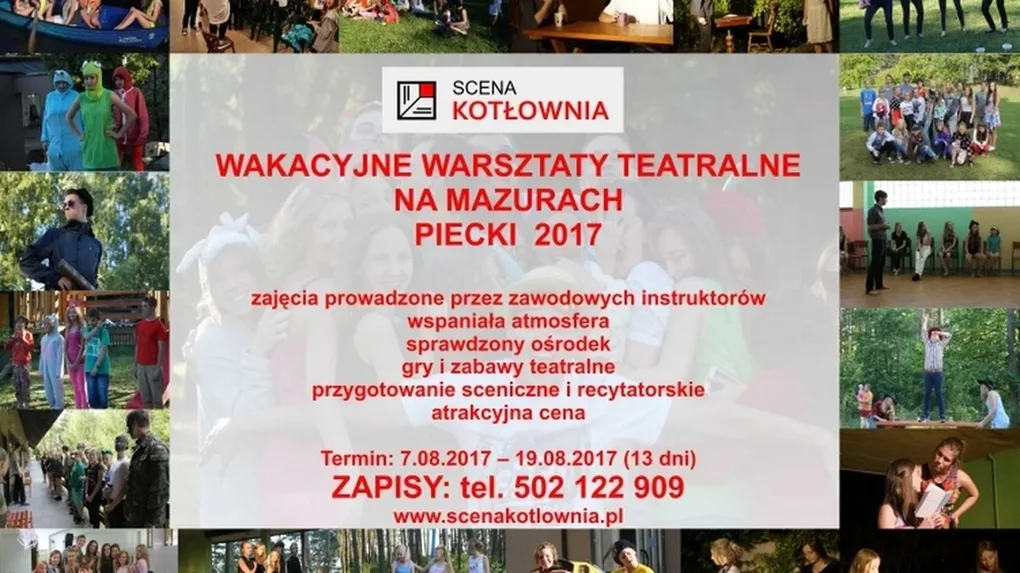 Wakacyjne warsztaty teatralne. Pozostały trzy miejsca