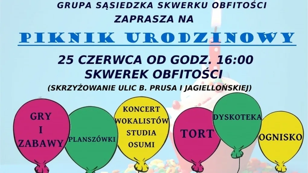 Pierwsze urodziny 'Skwerku obfitości'