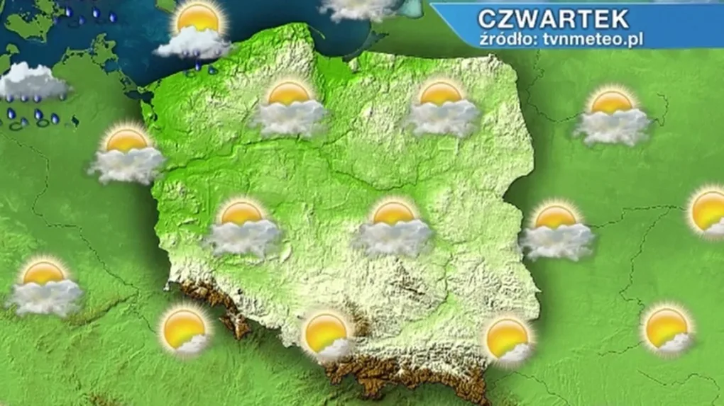 Czwartek z przewagą słońca. Zagrzmi na zachodzie kraju (wideo)