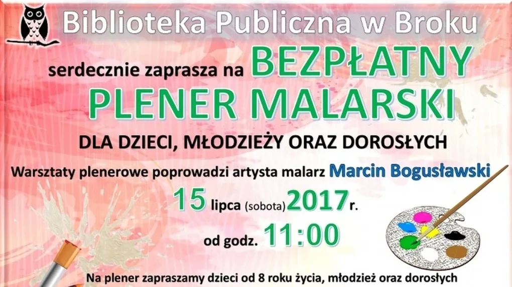 Plener malarski dla dzieci, młodzieży i dorosłych