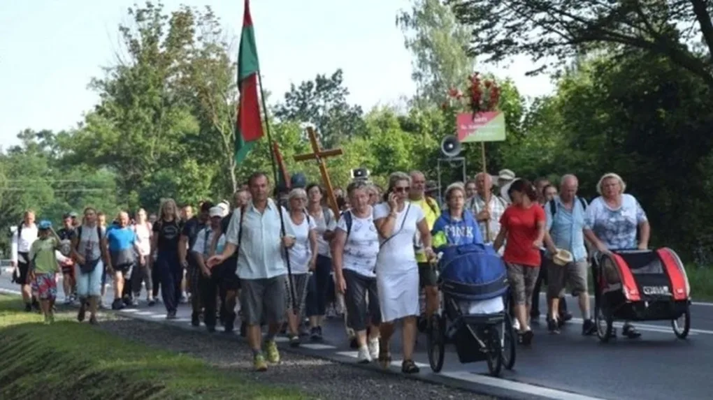 Półmetek trasy pielgrzymów (zdjęcia, wideo)