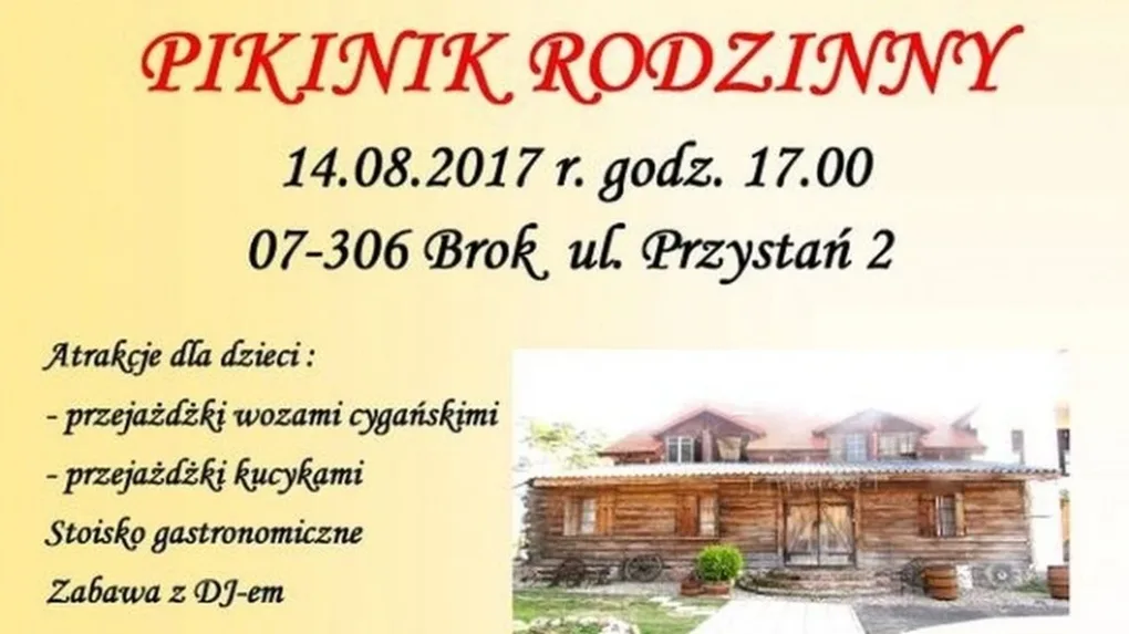 Piknik rodzinny w Broku