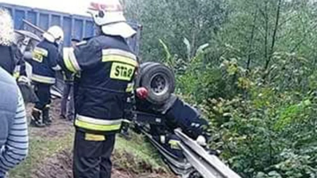 Poważny wypadek na trasie Brok - Sadowne. Droga zablokowana