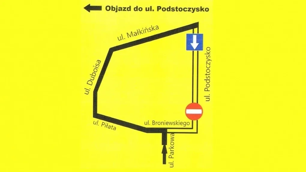 Nowa organizacja ruchu na ulicy Podstoczysko
