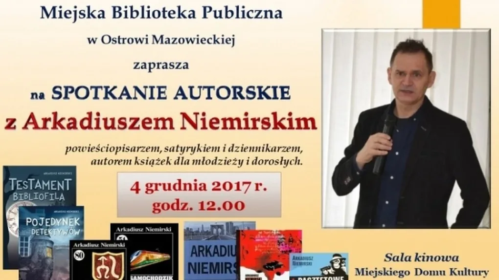 Spotkanie autorskie z Arkadiuszem Niemirskim