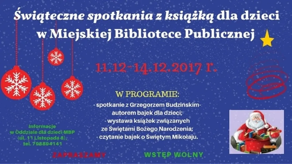 Świąteczne spotkania z książką w MBP