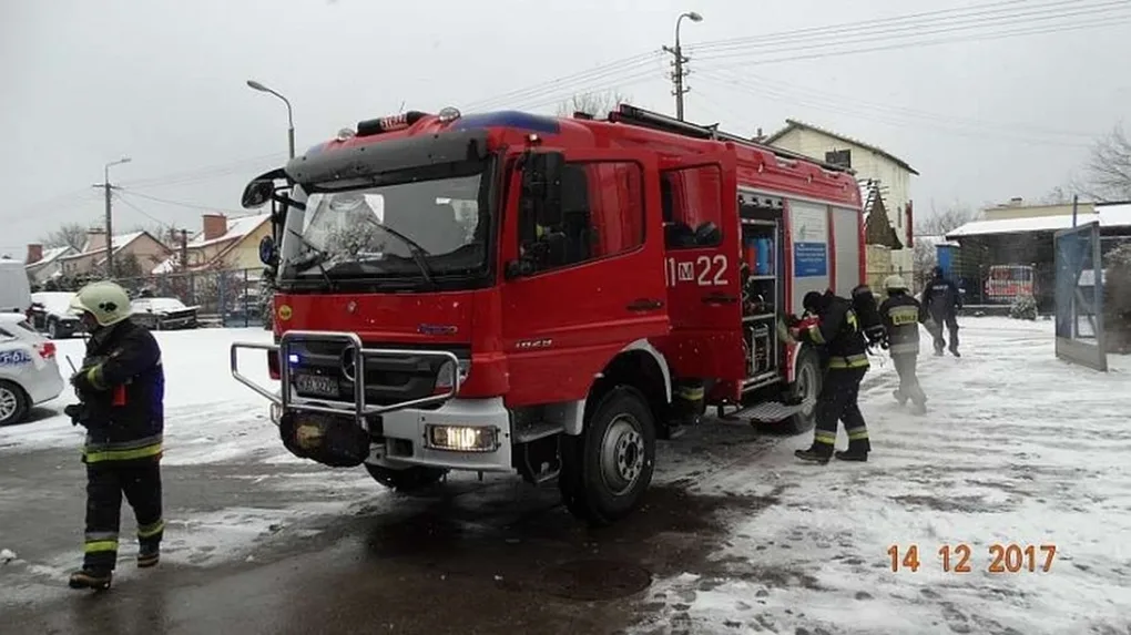 Pożar w Komendzie Powiatowej Policji