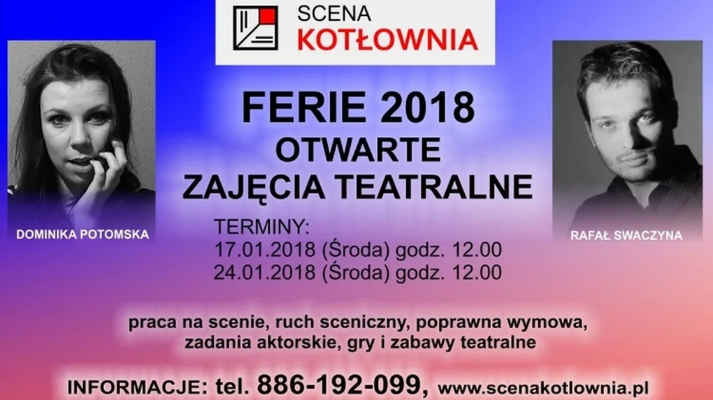 Kotłownia organizuje warsztaty teatralne