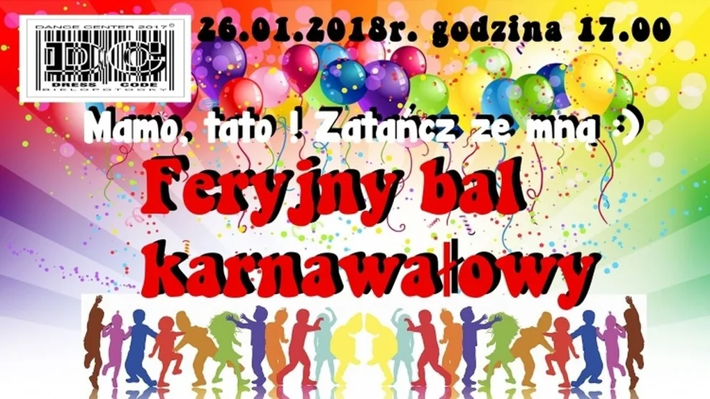 'Mamo, tato! Zatańcz ze mną!'. Feryjny bal karnawałowy