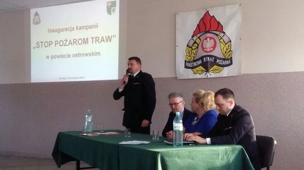 'Stop pożarom traw'. Inauguracja akcji w Prostyni (zdjęcia)