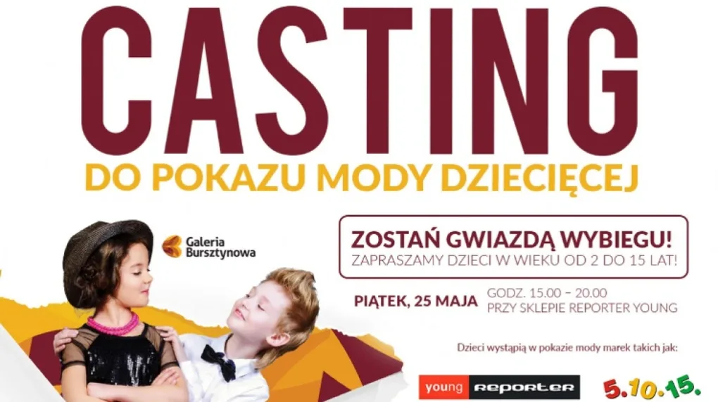 Casting do pokazu mody dziecięcej. Zostań gwiazdą wybiegu